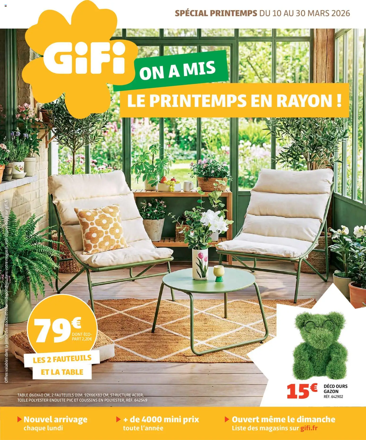 Prévisualisation de GiFi catalogue du magasin GiFi formulaire valide 10/03/2026 - Table, Gazon