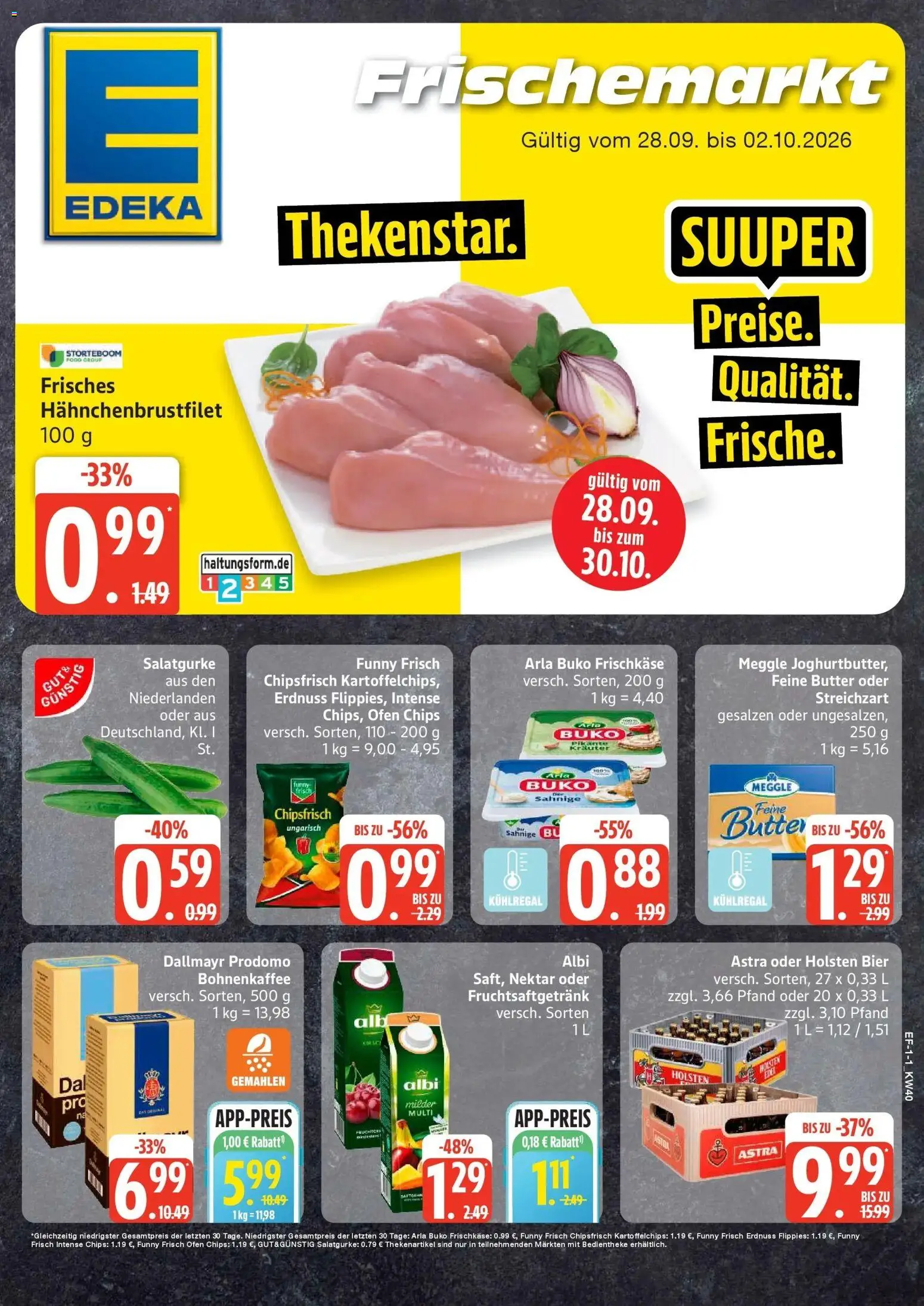 Vorschau von dem Prospekt des Geschäftes Edeka, gültig ab dem 28.09.2026
