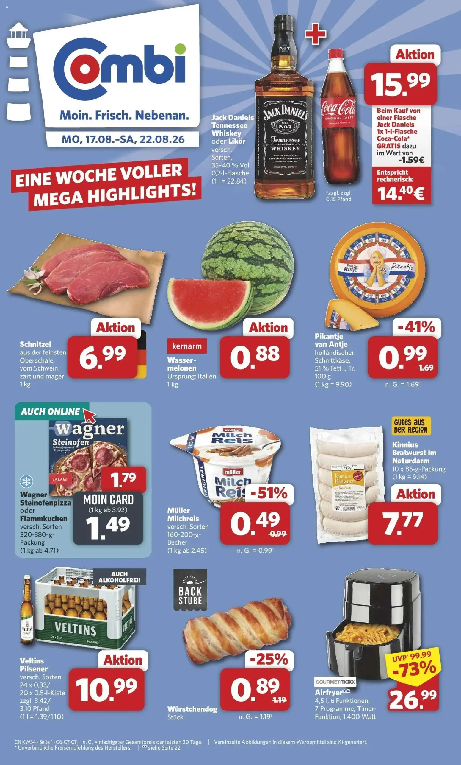 Vorschau von dem Prospekt des Geschäftes Combi, gültig ab dem 17.08.2026