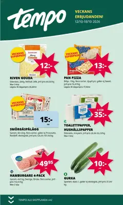 Förhandsgranska reklamblad Tempo erbjudanden från butik Tempo gäller från 12/10/2026