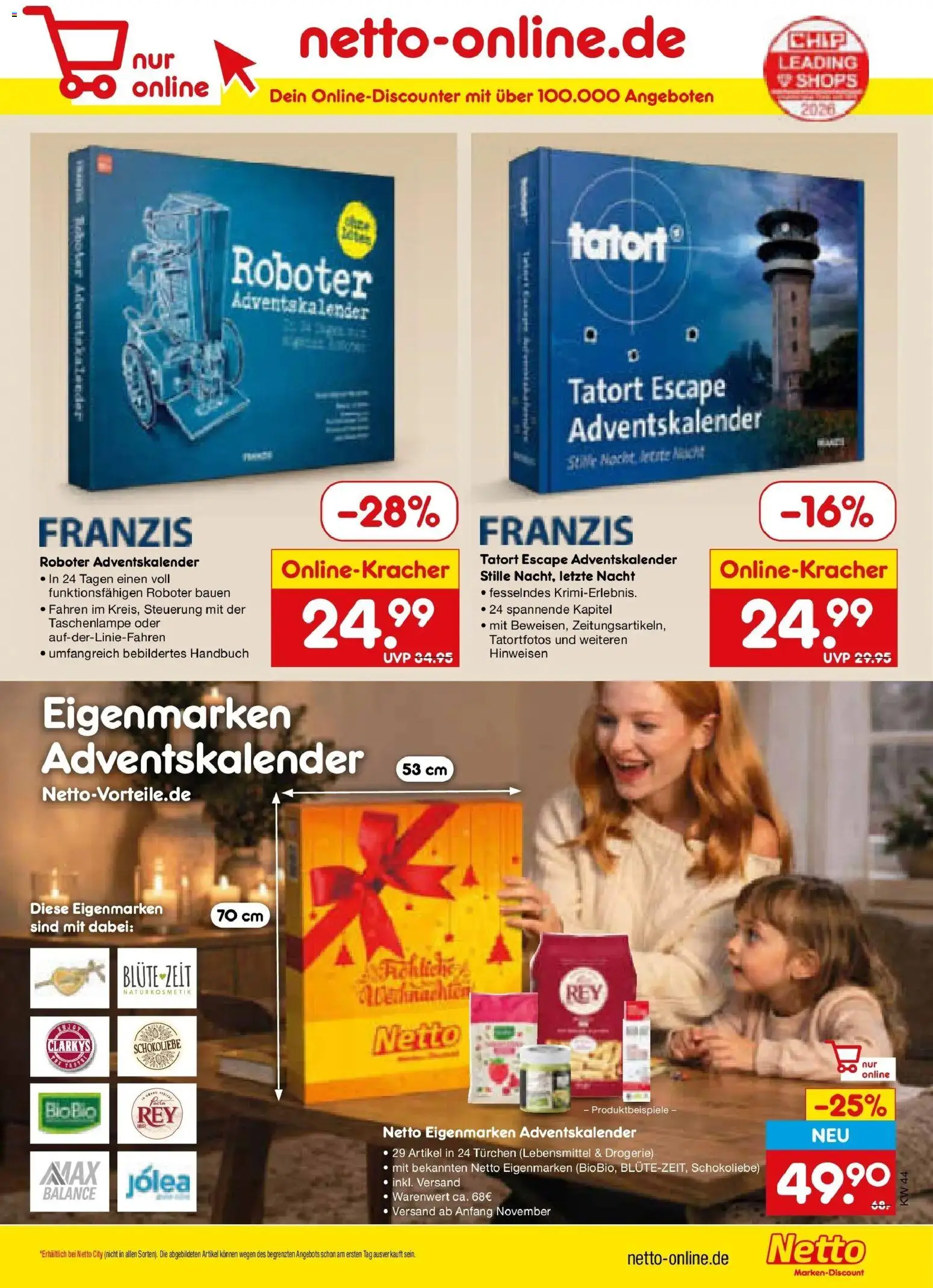 Vorschau von dem Prospekt des Geschäftes Netto Marken-Discount, gültig ab dem 26.10.2026