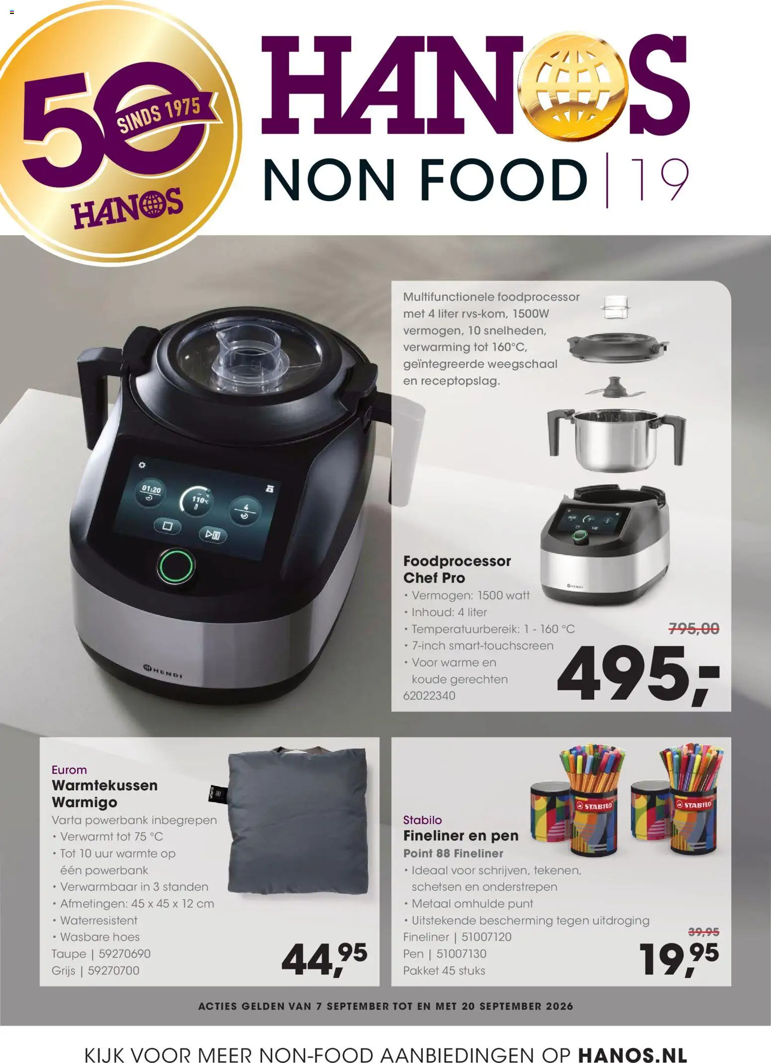 Voorbeeld van Hanos folder - Courant 19 Non-food van winkel Hanos geldig vanaf 07-09-2026