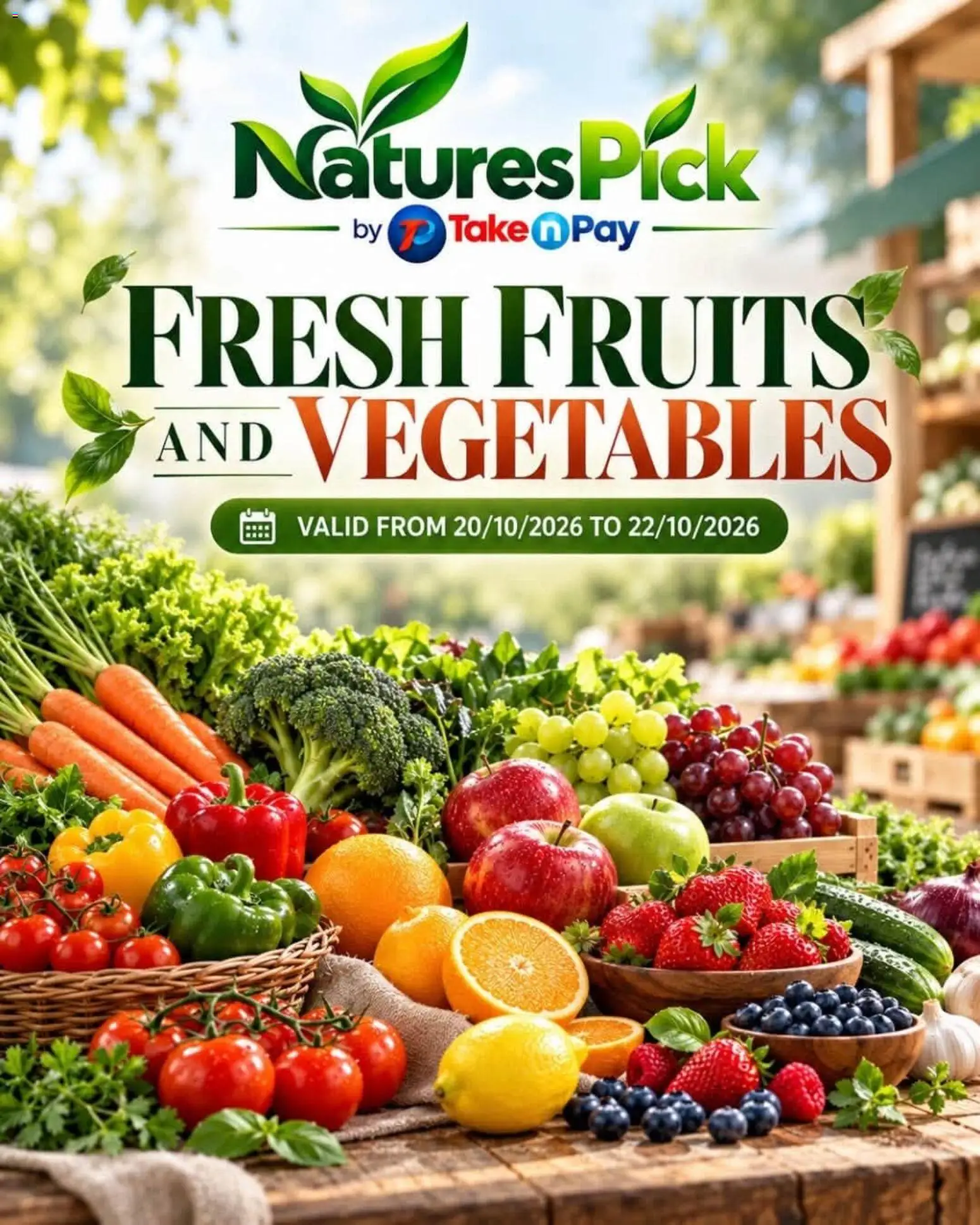 Preview of Take n Pay flyer valid from 20/10/2026 - Vegetables