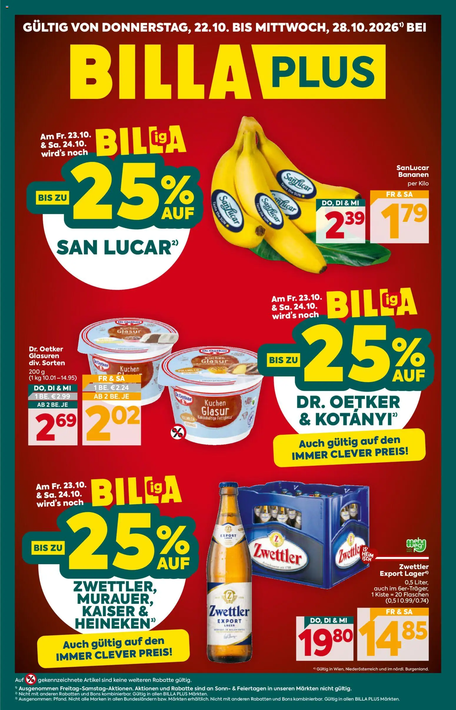 Vorschau der Angebote: Billa Plus Billa Plus Flugblatt gültig ab 22.10.2026