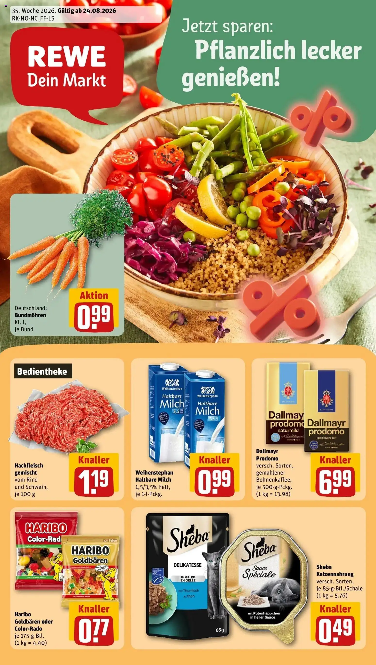 Vorschau von dem Prospekt des Geschäftes Rewe, gültig ab dem 24.08.2026