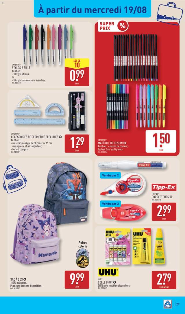 Nouveau catalogue Aldi à partir du 18/08