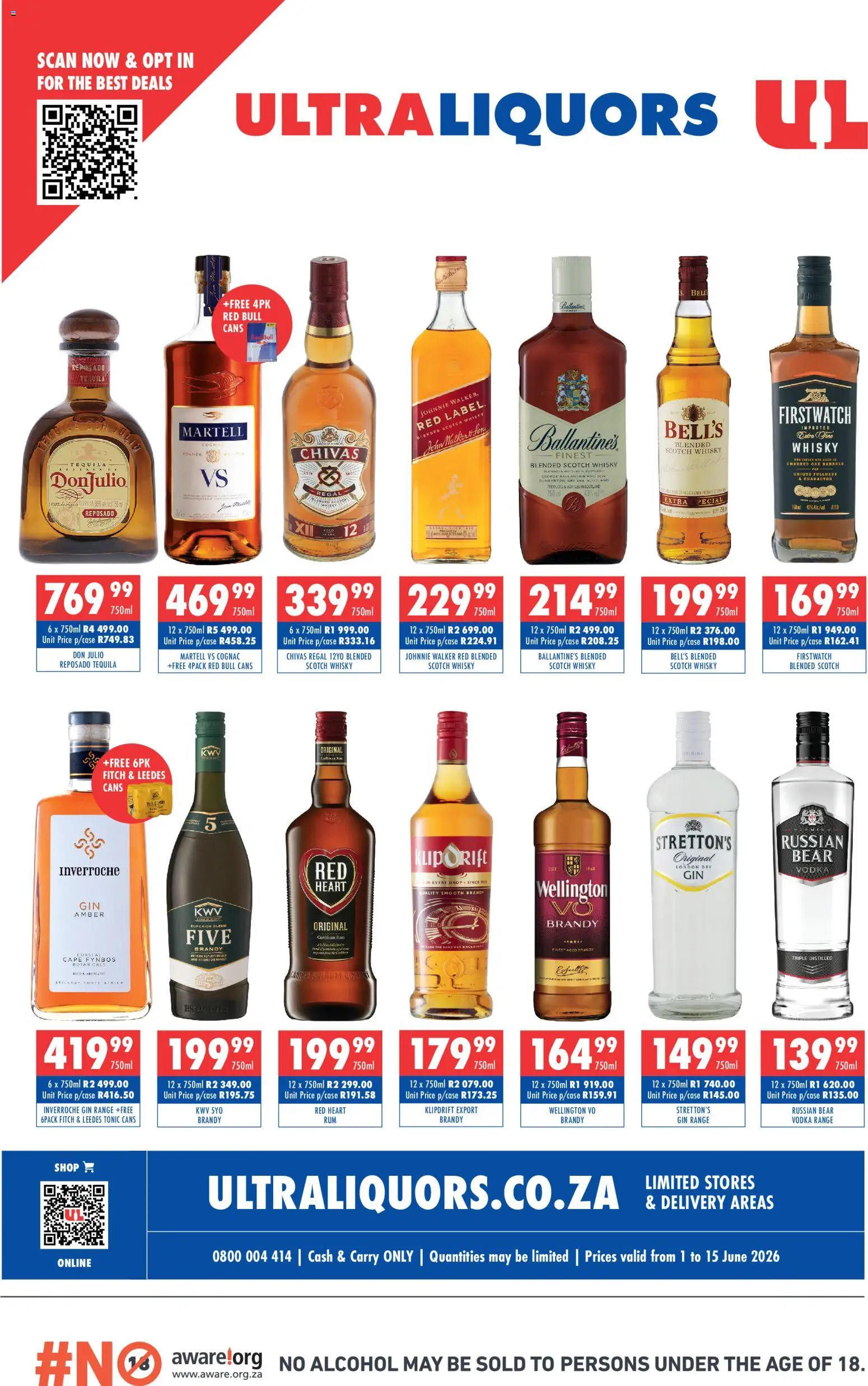 Preview of Ultra Liquors flyer valid from 01/06/2026