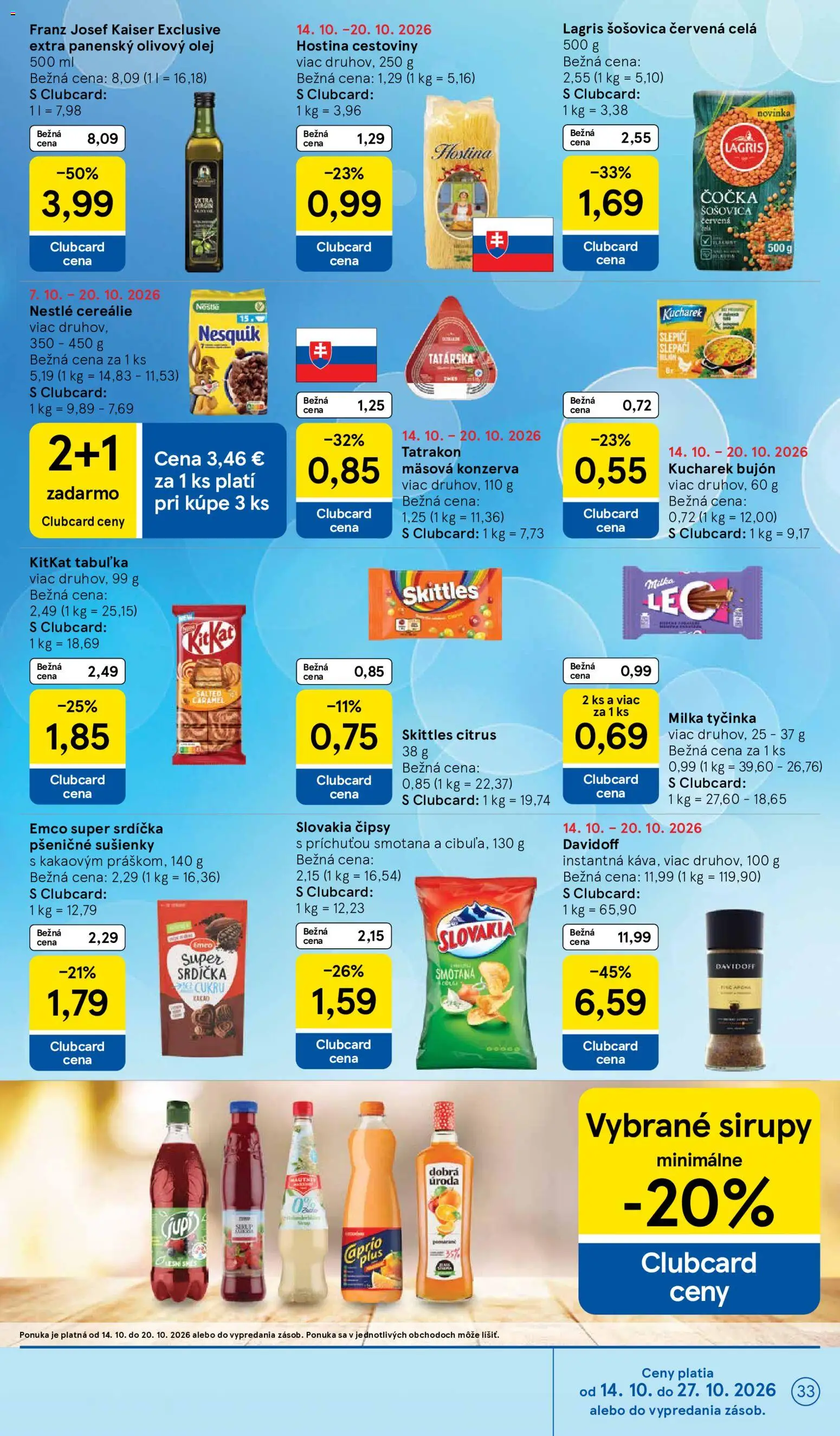 Náhľad Tesco letáku platného od 14.10.2026