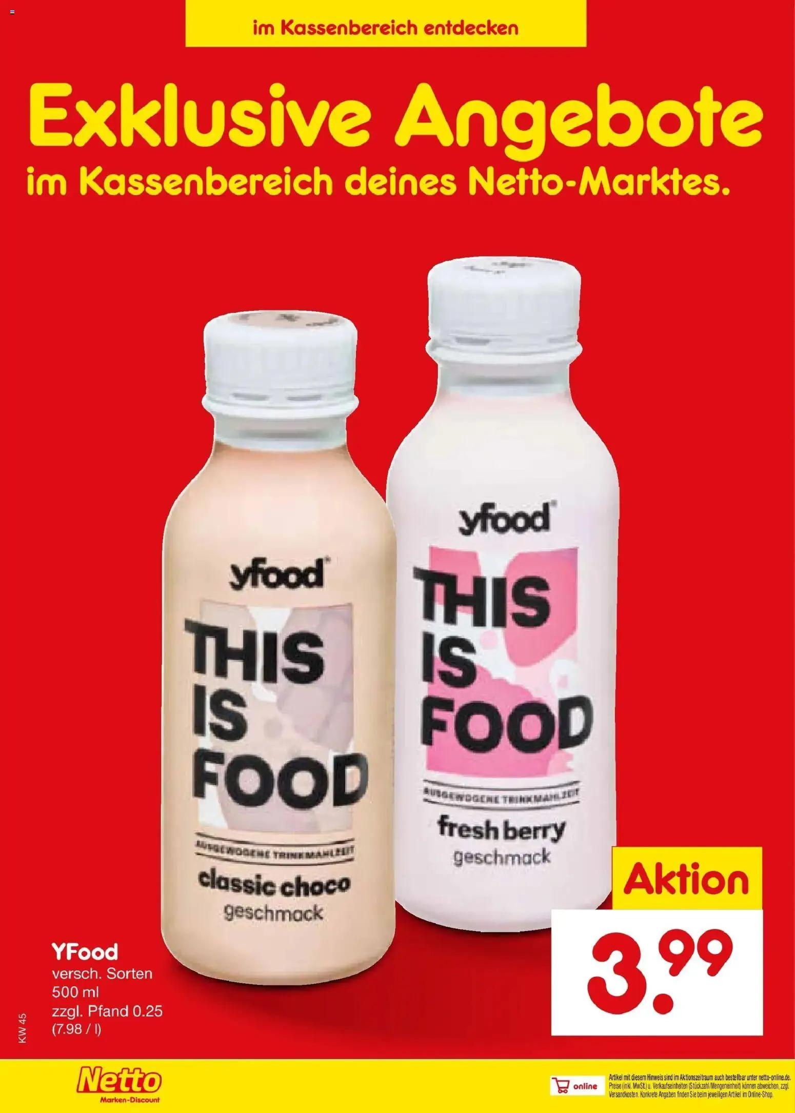 Vorschau von dem Prospekt des Geschäftes Netto Marken-Discount, gültig ab dem 02.11.2026 - YFood