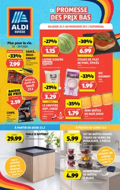 Vorschau des Merkblatts Aldi aktionen FR vom Shop Aldi gültig von 23.07.2026 bis 29.07.2026