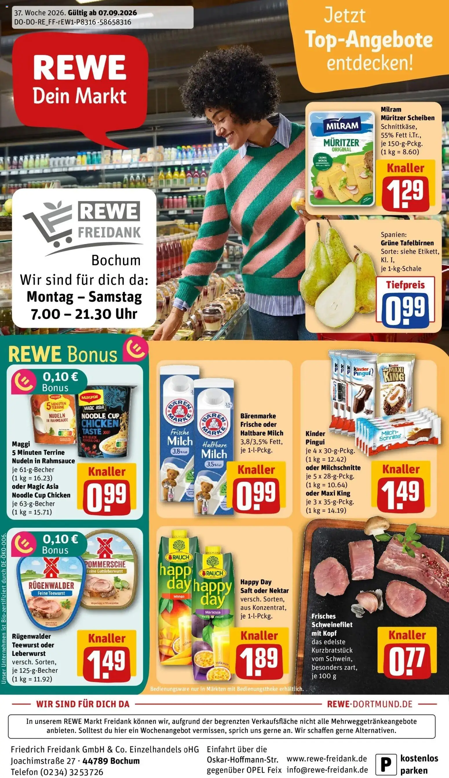 Vorschau von dem Prospekt des Geschäftes Rewe, gültig ab dem 07.09.2026