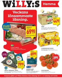 Förhandsgranska reklamblad Willys erbjudanden från butik Willys gäller från 18/05/2026