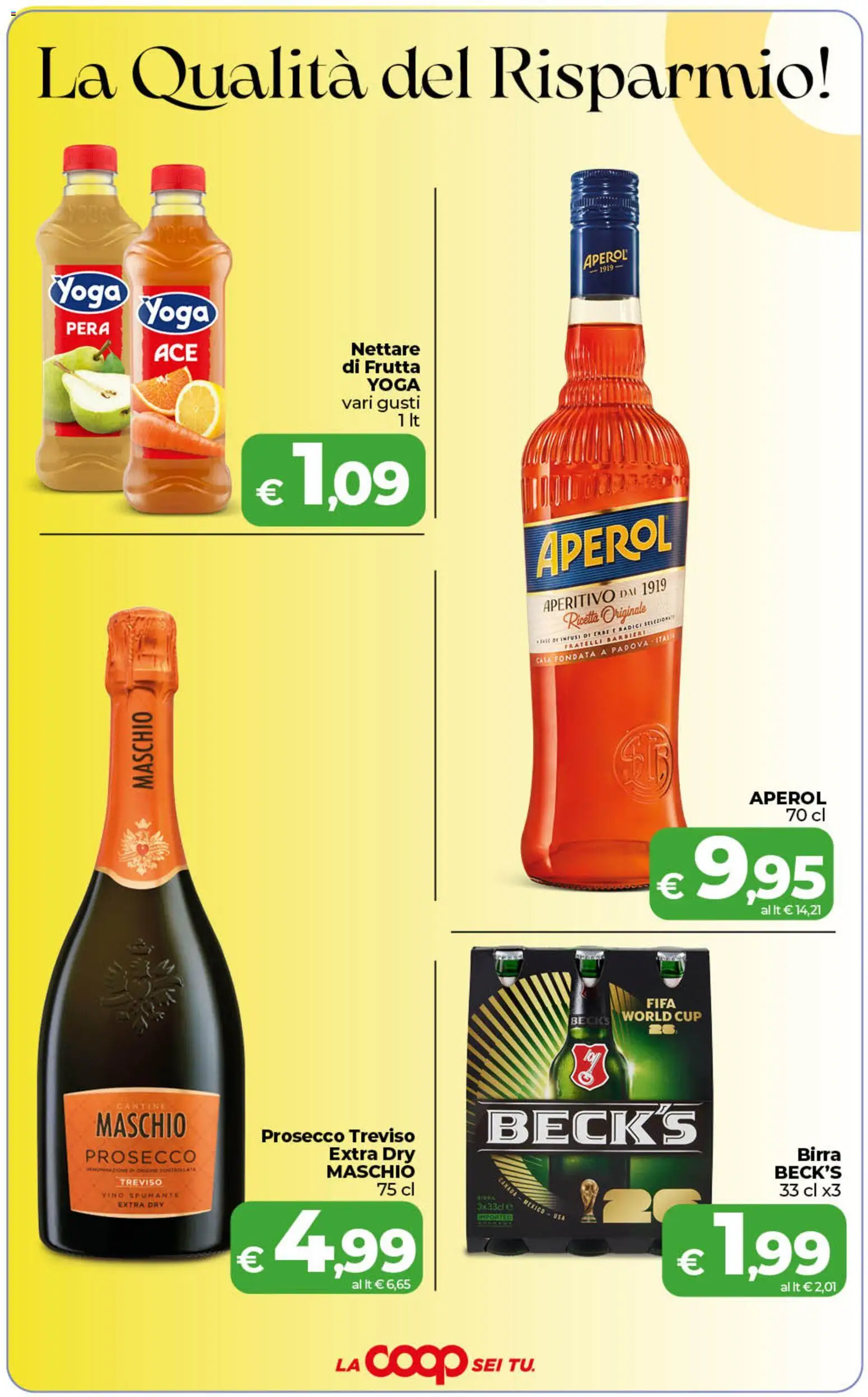 Anteprima dell'opuscolo COOP volantino inCoop Sicilia dal negozio COOP valido da 01/09/2026 - Aperitivo, Vino, Birra, Prosecco, Frutta, Pera, Spumante, Erbe