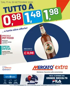 Anteprima dell'opuscolo Mercatò volantino Extra dal negozio Mercatò valido da 17/09/2026