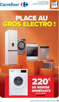 Prévisualisation de Carrefour Place AU gros électro du magasin Carrefour formulaire valide 25/08/2026