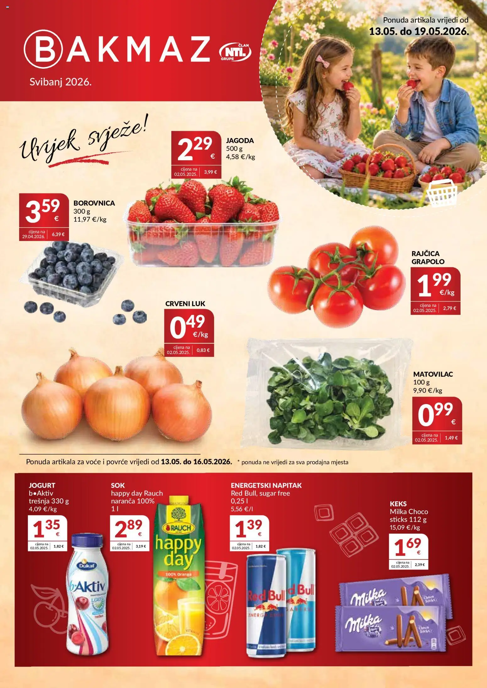 Pregled letka Bakmaz Katalog trgovine Bakmaz vrijedi od 13.05.2026