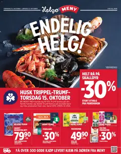 Forhåndsvis Meny Helgø kundeavis Endelig Helg fra butikk Meny gyldig fra 15/10/2026