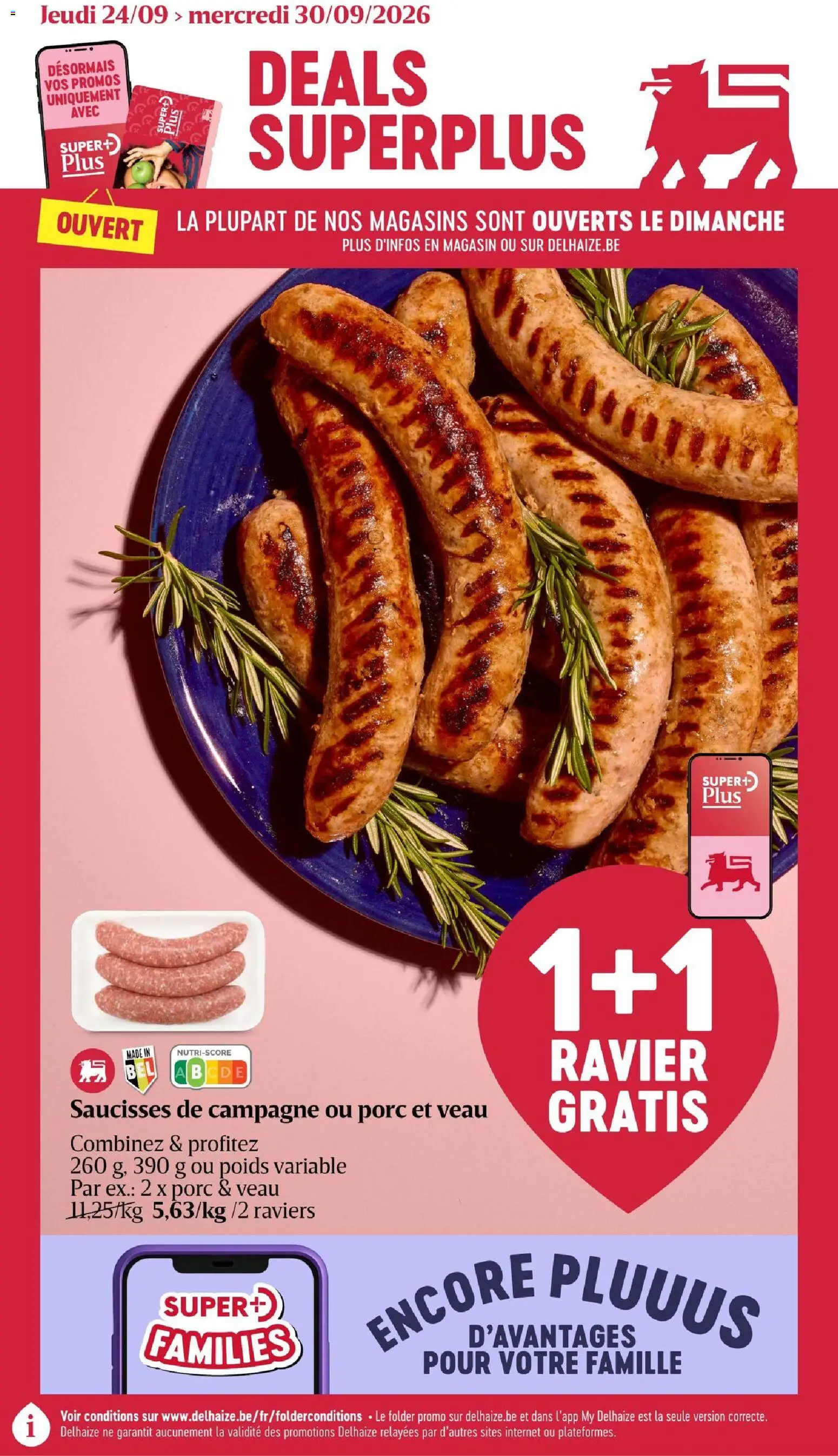 Voorbeeld van Delhaize Publicité van winkel Delhaize geldig vanaf 24/09/2026