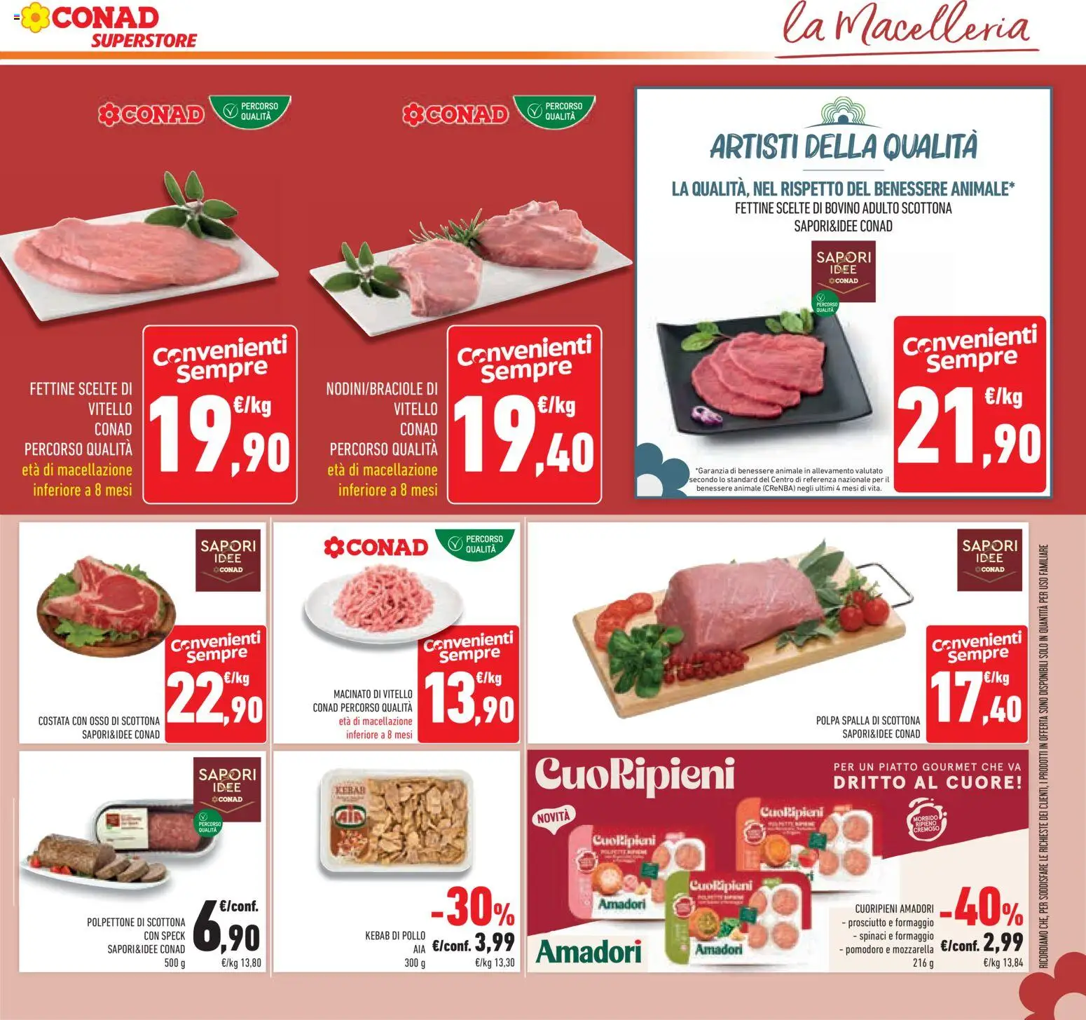 Anteprima dell'opuscolo Conad volantino Superstore Lombardia dal negozio Conad valido da 07/10/2026 - Pollo, Pomodoro, Formaggio, Piatto, Bovino, Vitello, Spalla, Macinato