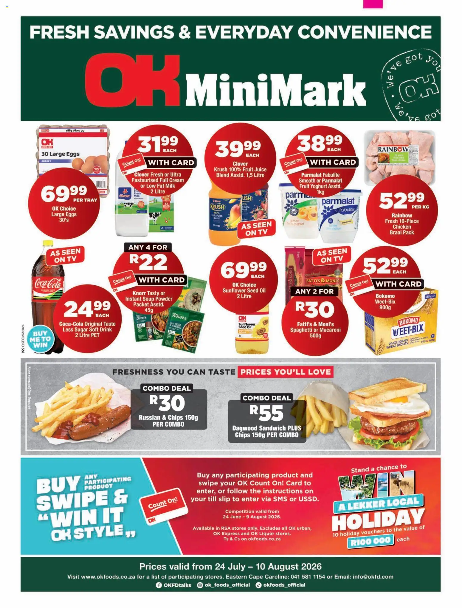 Preview of OK Foods flyer valid from 24/07/2026