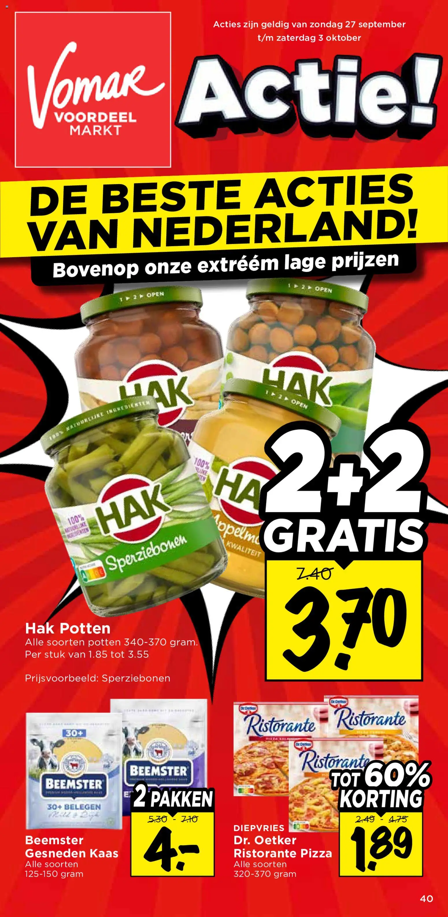 Voorbeeld van Vomar folder van winkel Vomar geldig vanaf 27-09-2026