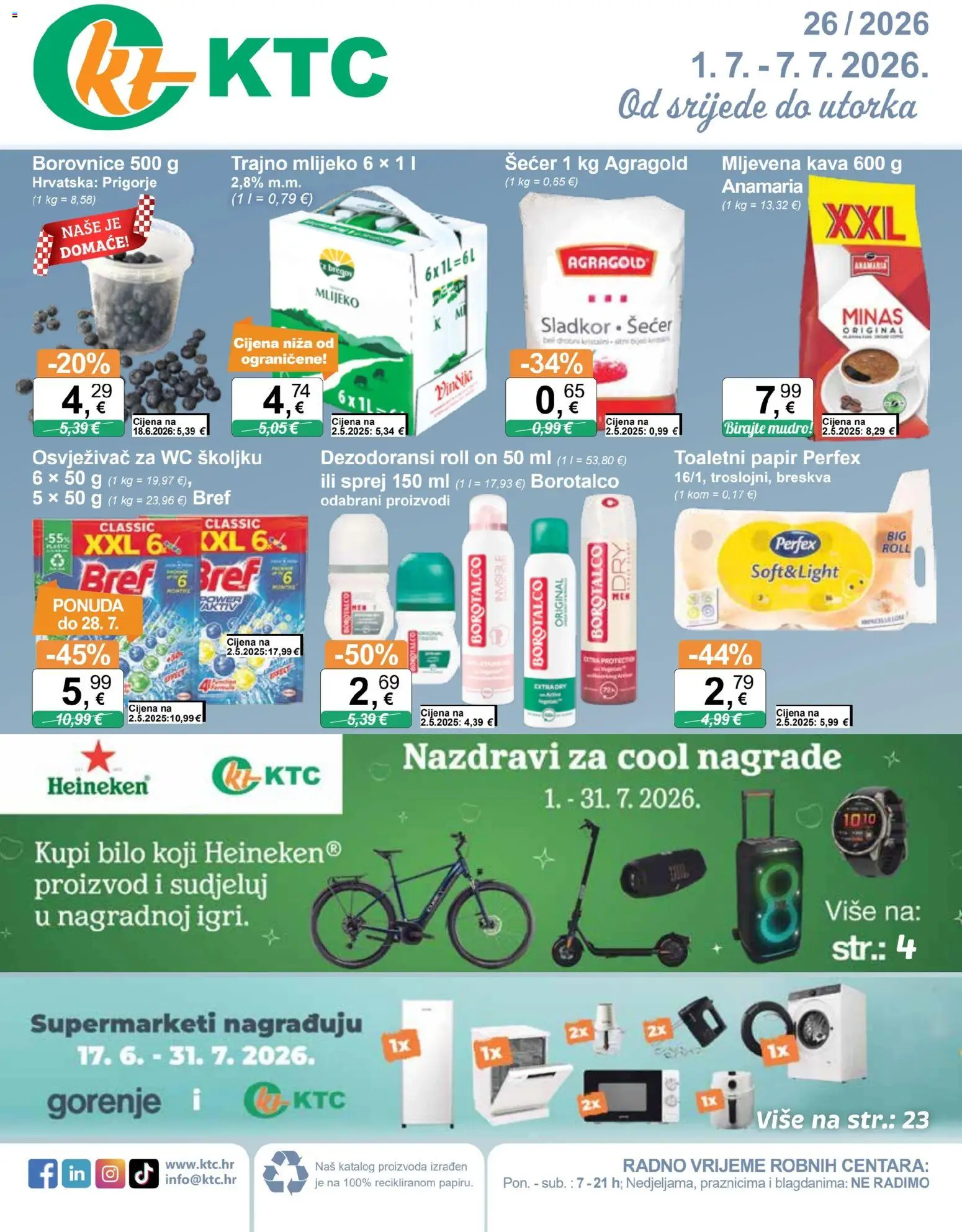 Pregled letka KTC Katalog trgovine KTC vrijedi od 01.07.2026