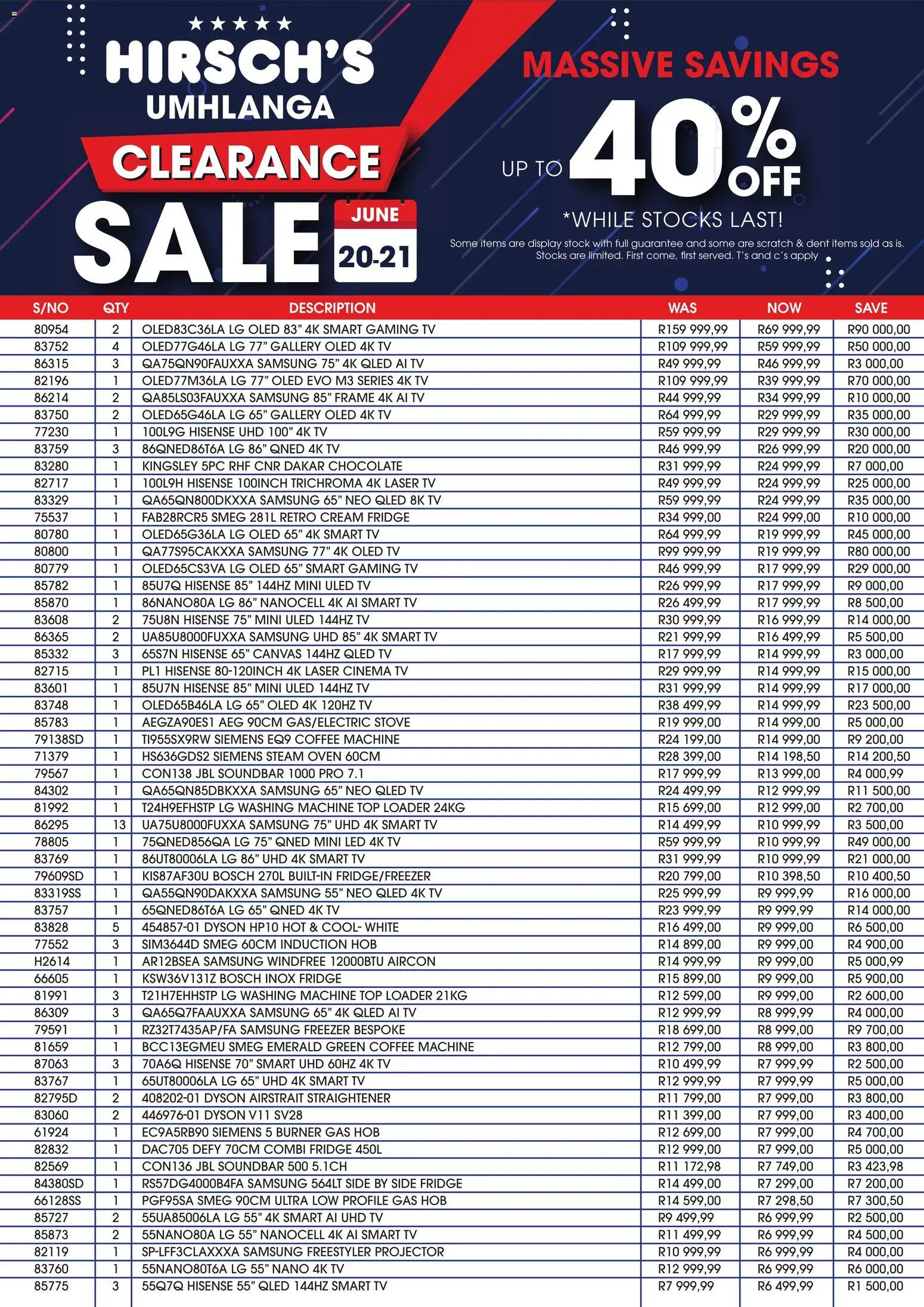 Preview of Hirsch's flyer valid from 20/06/2026