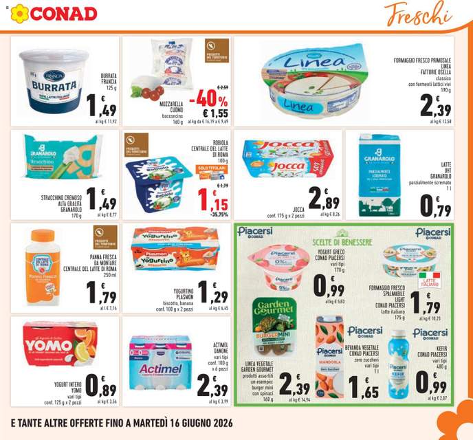 Nuovo volantino Conad dal 04/06
