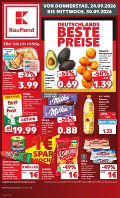 Vorschau von dem Prospekt des Geschäftes Kaufland, gültig ab dem 24.09.2026