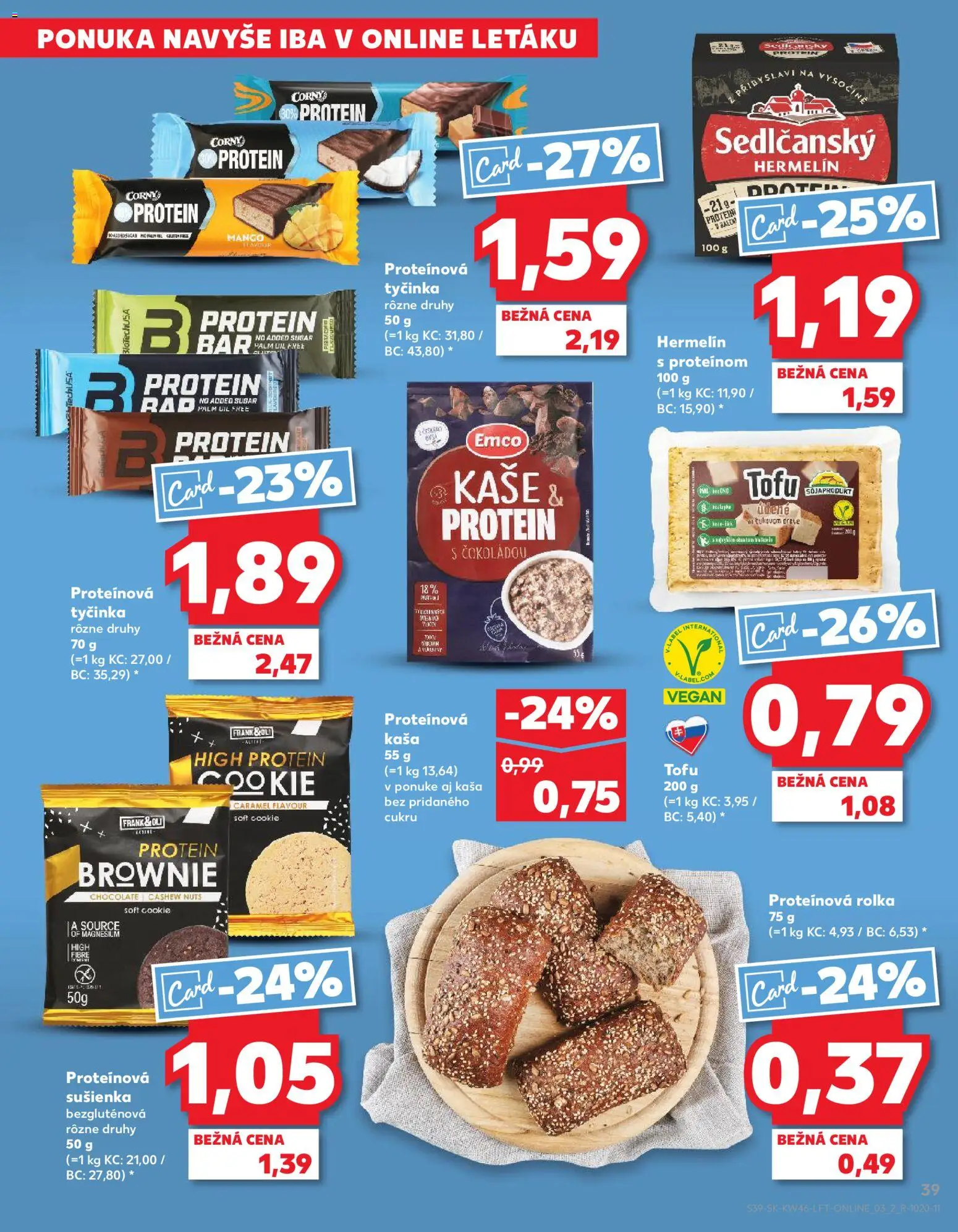 Náhľad Kaufland letáku platného od 13.11.2025 - Mango, Protein, Tofu, Hermelín, Proteínová tyčinka