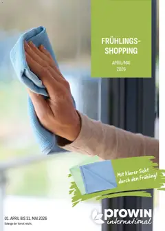 Vorschau von dem Prospekt des Geschäftes Prowin, gültig ab dem 01.04.2026