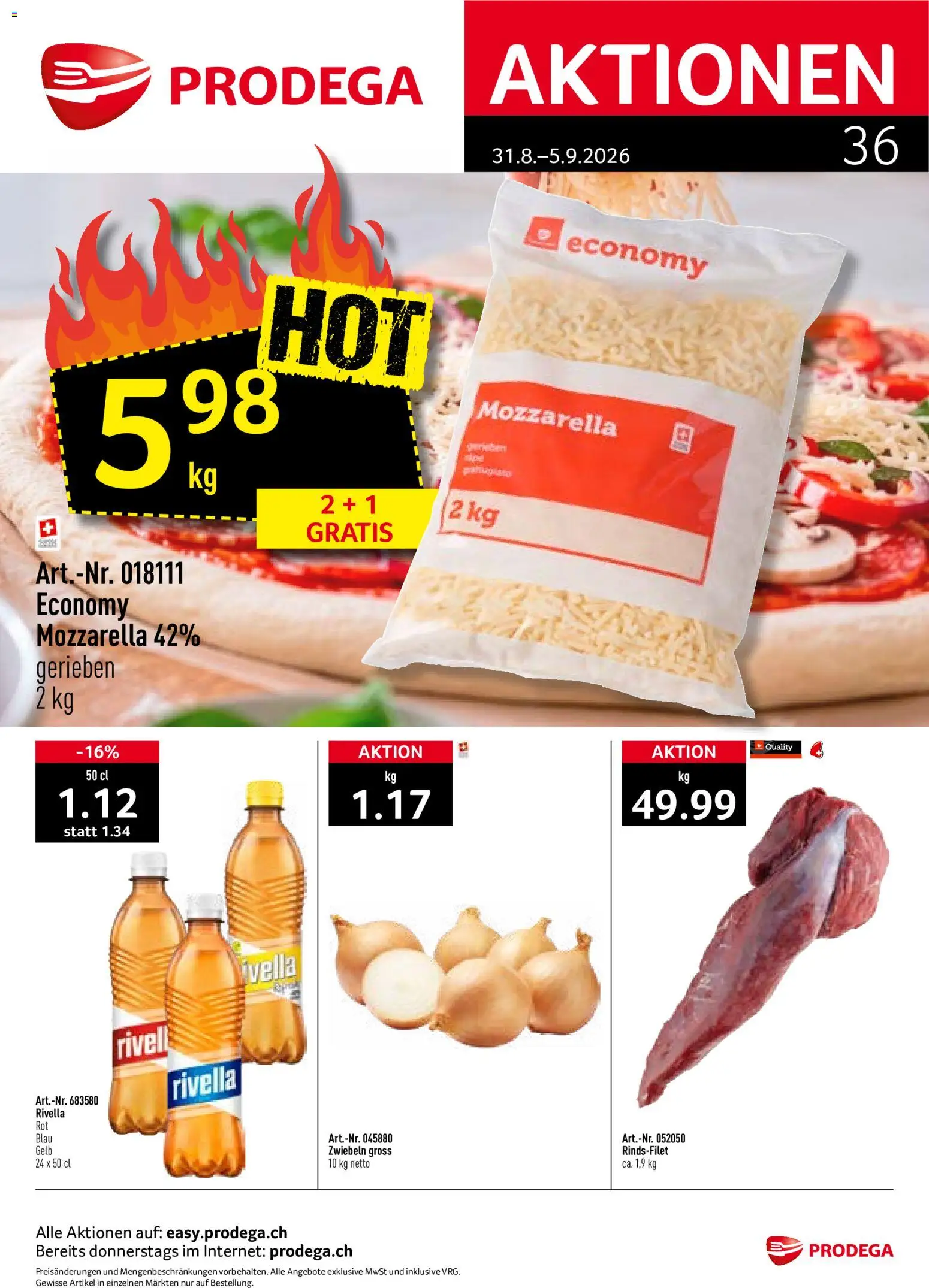 Vorschau des Merkblatts Prodega aktionen vom Shop Prodega gültig von 31.08.2026 bis 05.09.2026