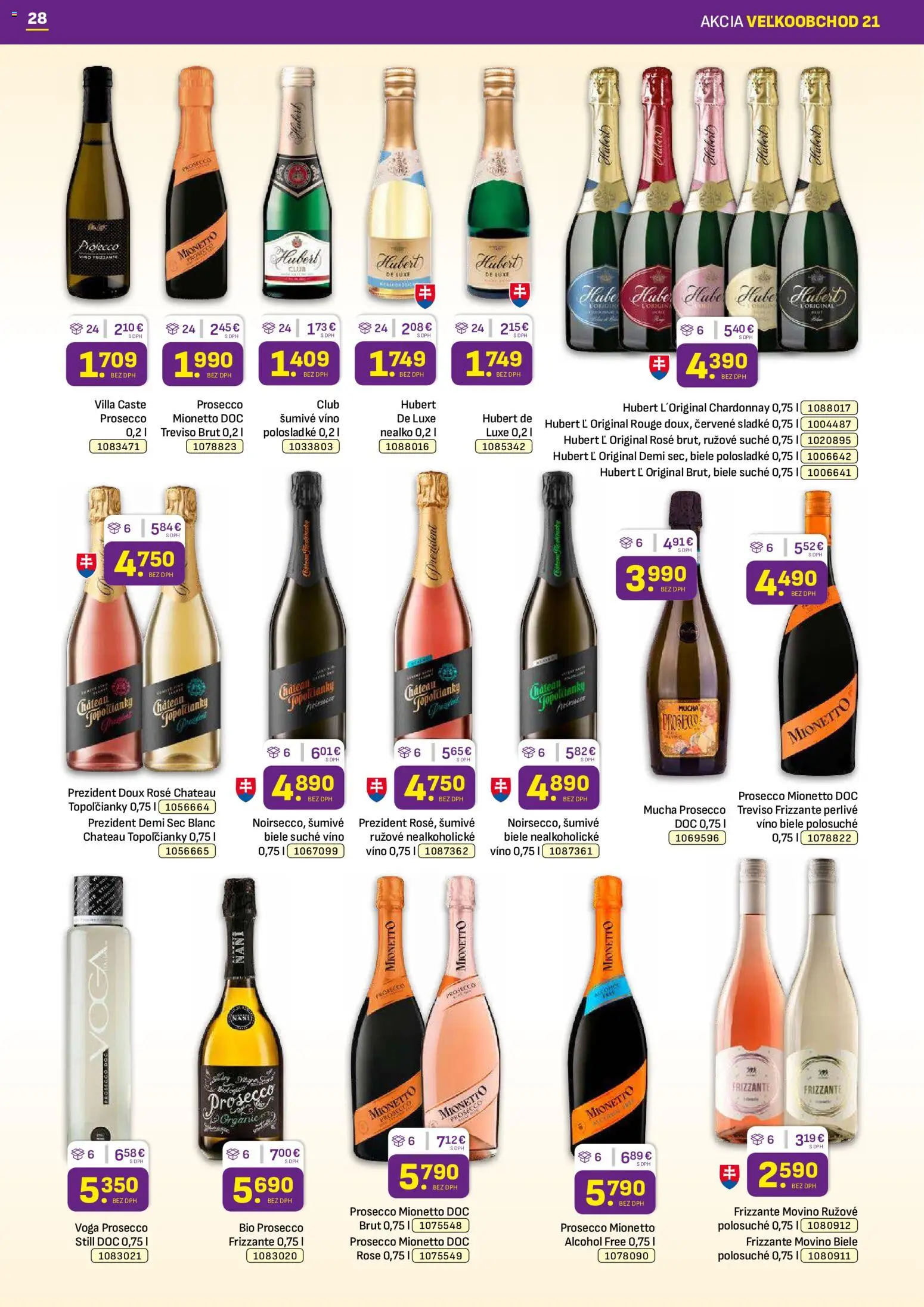 Náhľad Libex letáku platného od 19.10.2026 - Víno, Prosecco, Mionetto Prosecco, Šumivé víno