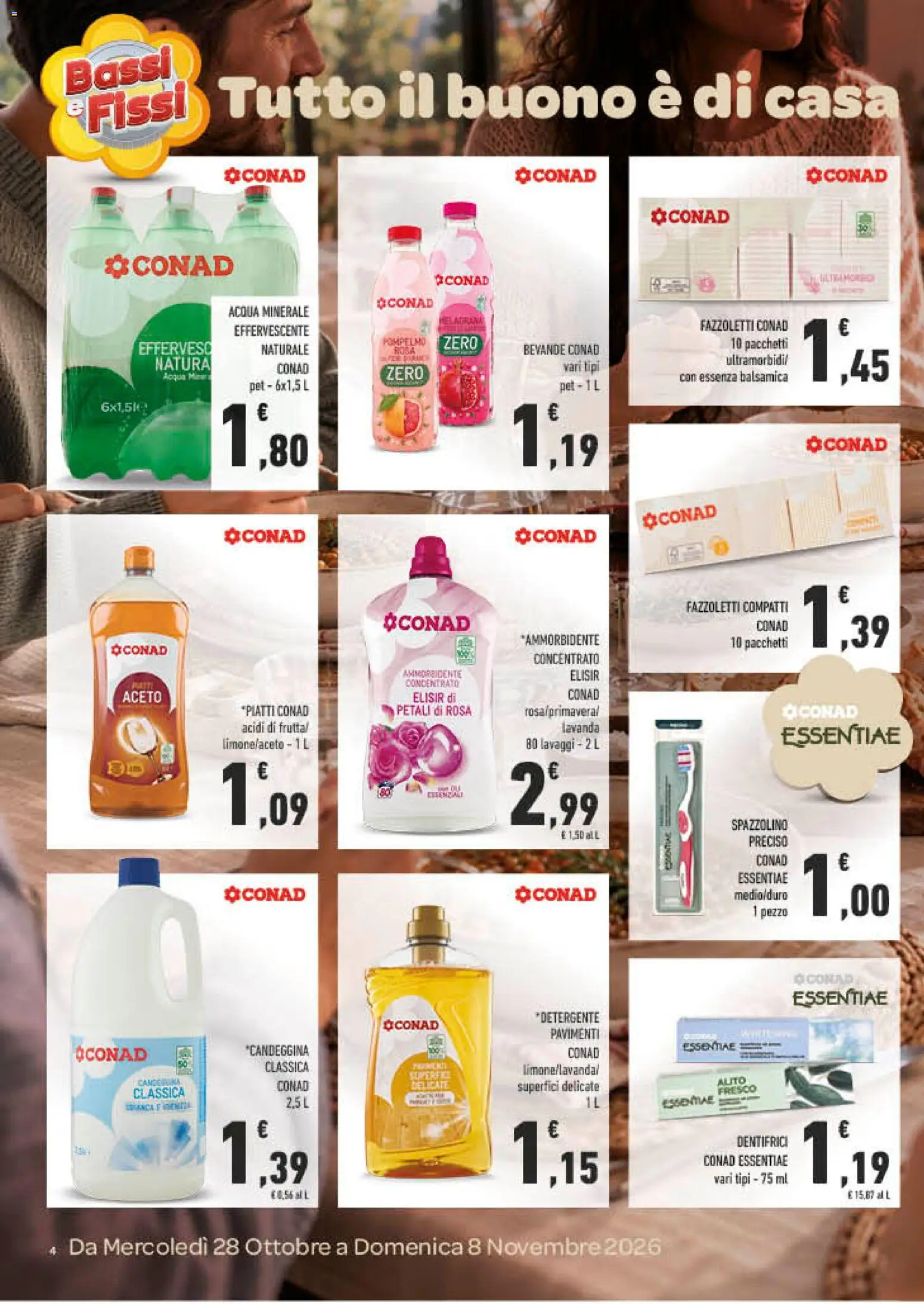 Anteprima dell'opuscolo Conad volantino Tutto il buono è di casa Campania dal negozio Conad valido da 28/10/2026