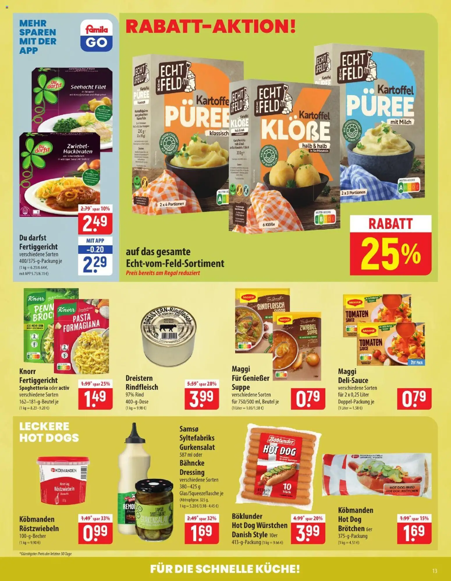 Vorschau von dem Prospekt des Geschäftes Famila, gültig ab dem 26.10.2026 - Küche, Pasta, Maggi, Regal, Milch, Tomaten, Knorr, Dressing