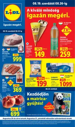 Lidl - Lidl akciós újság megtekintése, amely érvényes 2026.08.19.-től