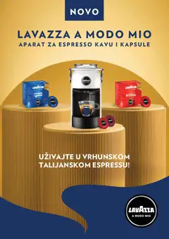 Pregled letka Lavazza a modo mio trgovine ORBICO d.o.o. vrijedi od 01.08.2026