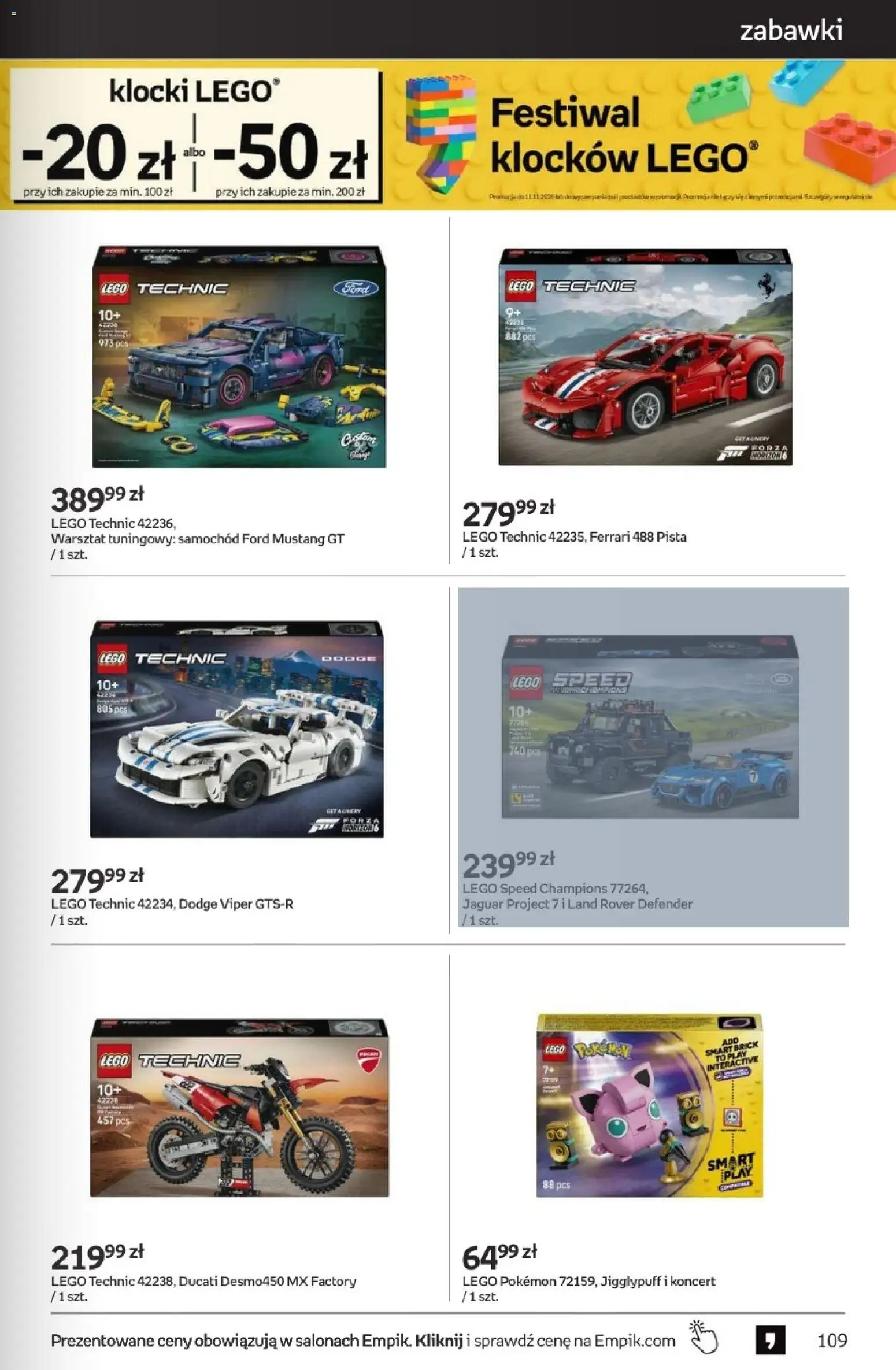 Pogląd gazetki "Empik Black Weeks" ze sklepu Empik ważnej od 28.10.2026 - Lego, Zabawki, PC