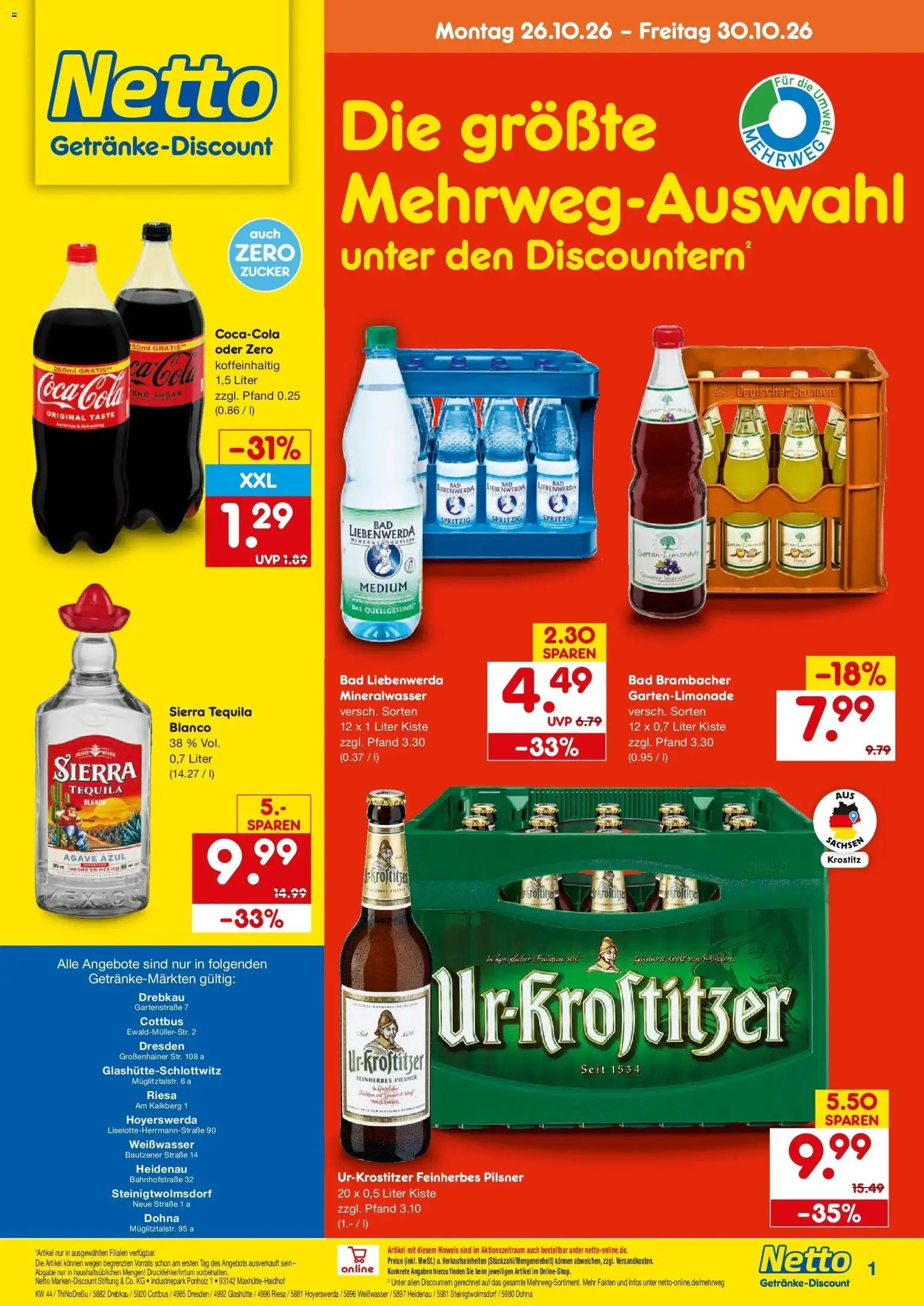 Vorschau von dem Prospekt des Geschäftes Netto Marken-Discount, gültig ab dem 26.10.2026