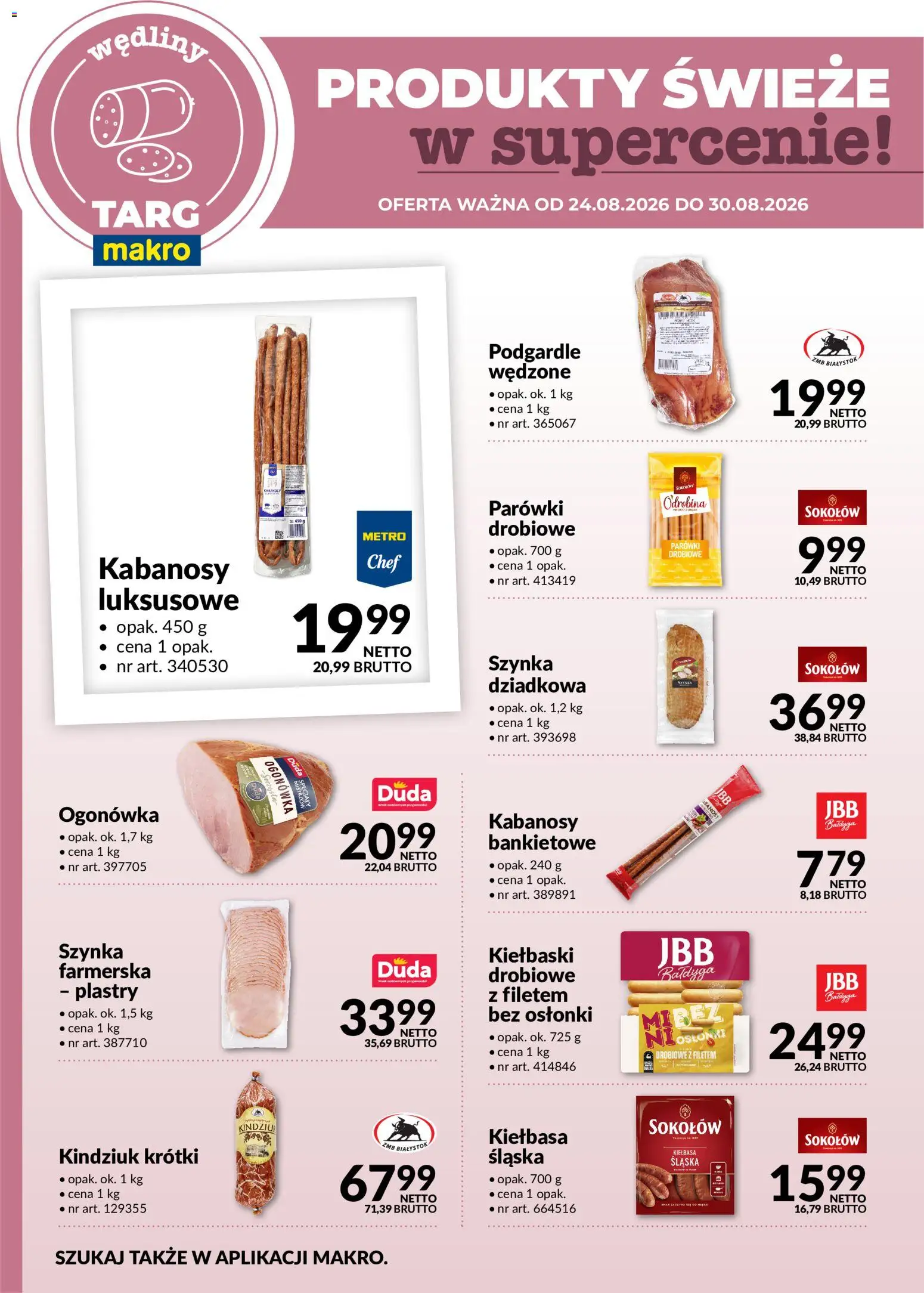 Pogląd gazetki "Makro gazetka - Produkty świeże w supercenie" ze sklepu Makro ważnej od 24.08.2026