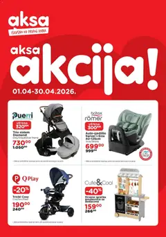 Pregled letka Katalog trgovine AKSA vrijedi od 01.04.2026