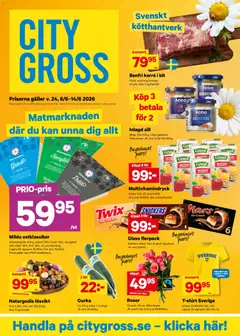Förhandsgranska reklamblad City Gross erbjudanden från butik City Gross gäller från 08/06/2026