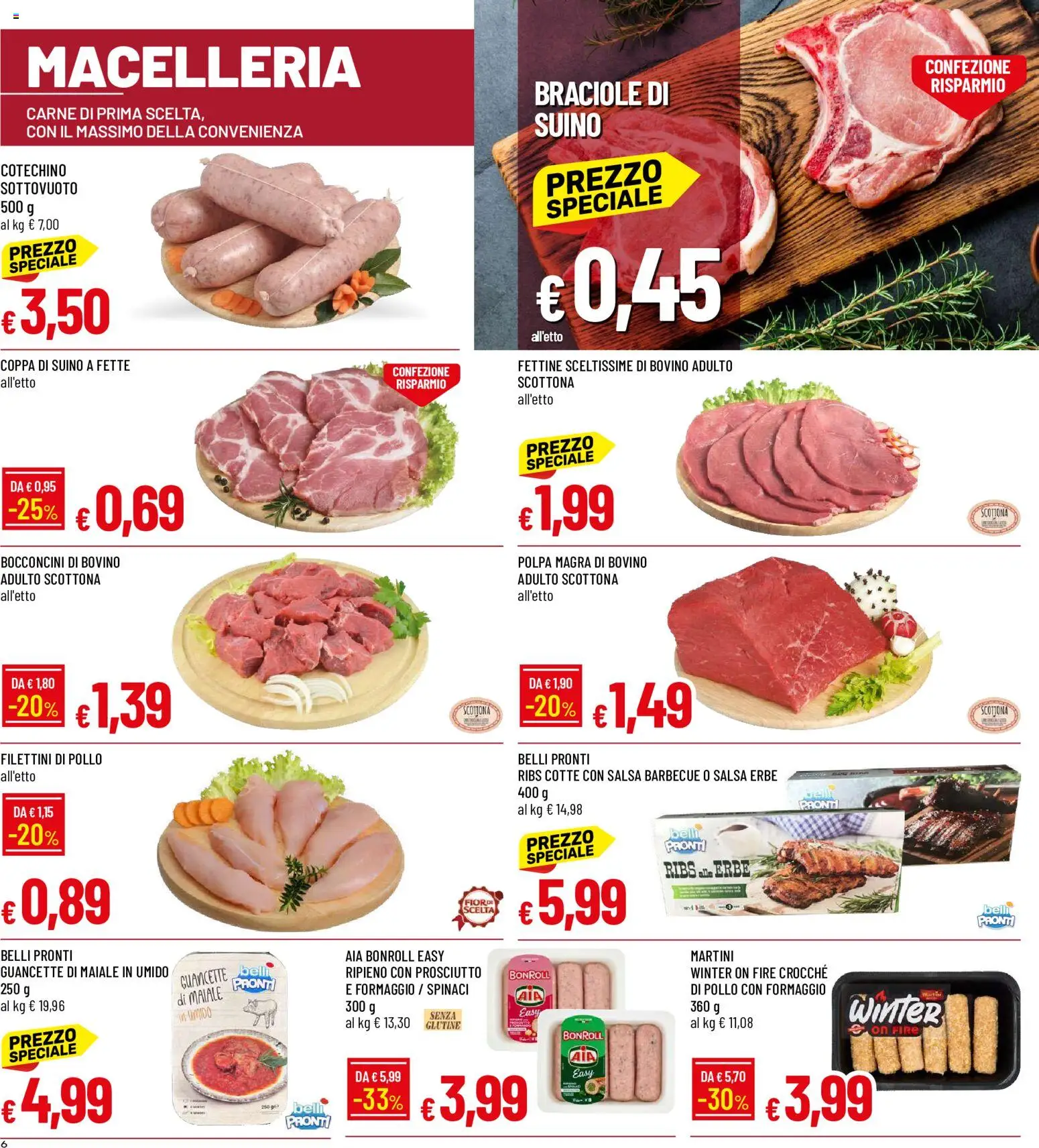 Anteprima dell'opuscolo Galassia volantino dal negozio Galassia valido da 29/10/2026 - Pollo, Carne, Prosciutto, Bovino, Martini, Suino, Salsa, Erbe