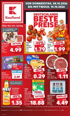 Vorschau von dem Prospekt des Geschäftes Kaufland, gültig ab dem 08.10.2026
