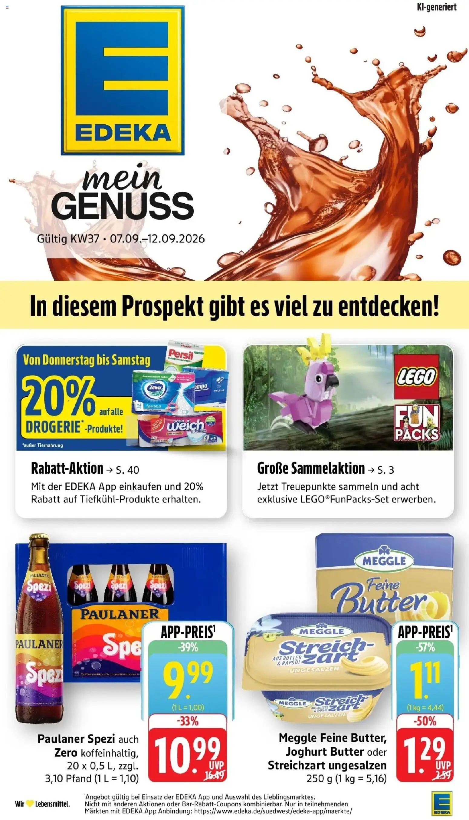 Vorschau von dem Prospekt des Geschäftes Edeka, gültig ab dem 07.09.2026