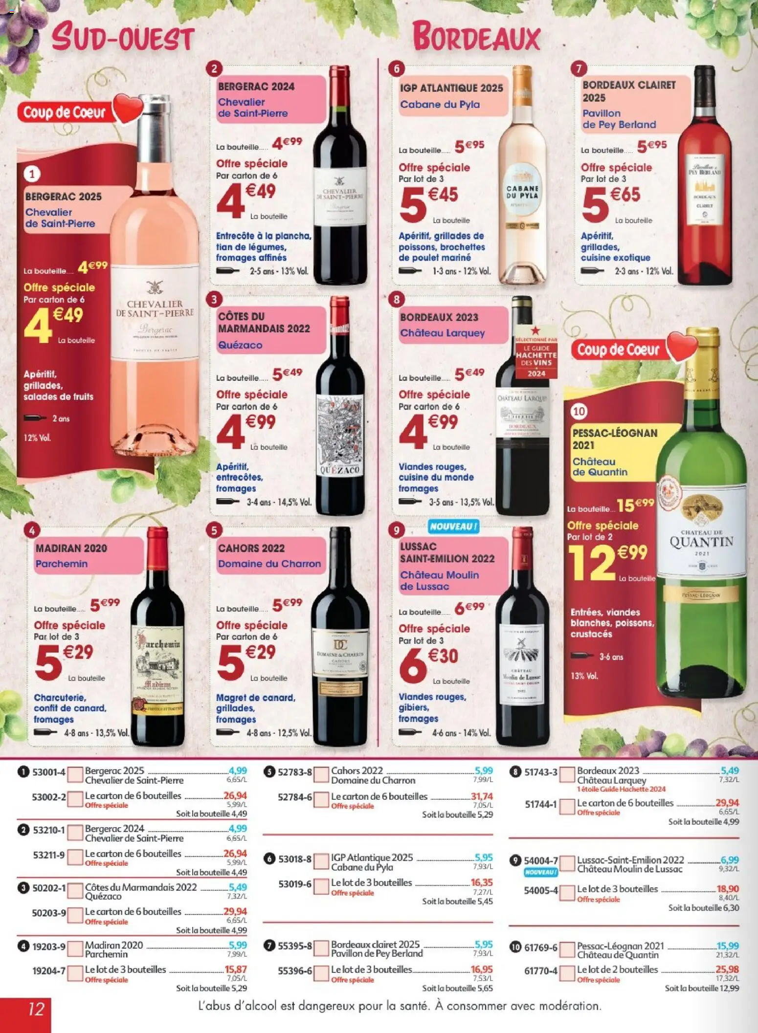 Prévisualisation de Maximo catalogue epicerie du magasin Maximo formulaire valide 24/08/2026 - Cahors, Poulet, Fruits, Entrecôte, Apéritif, Bouteille