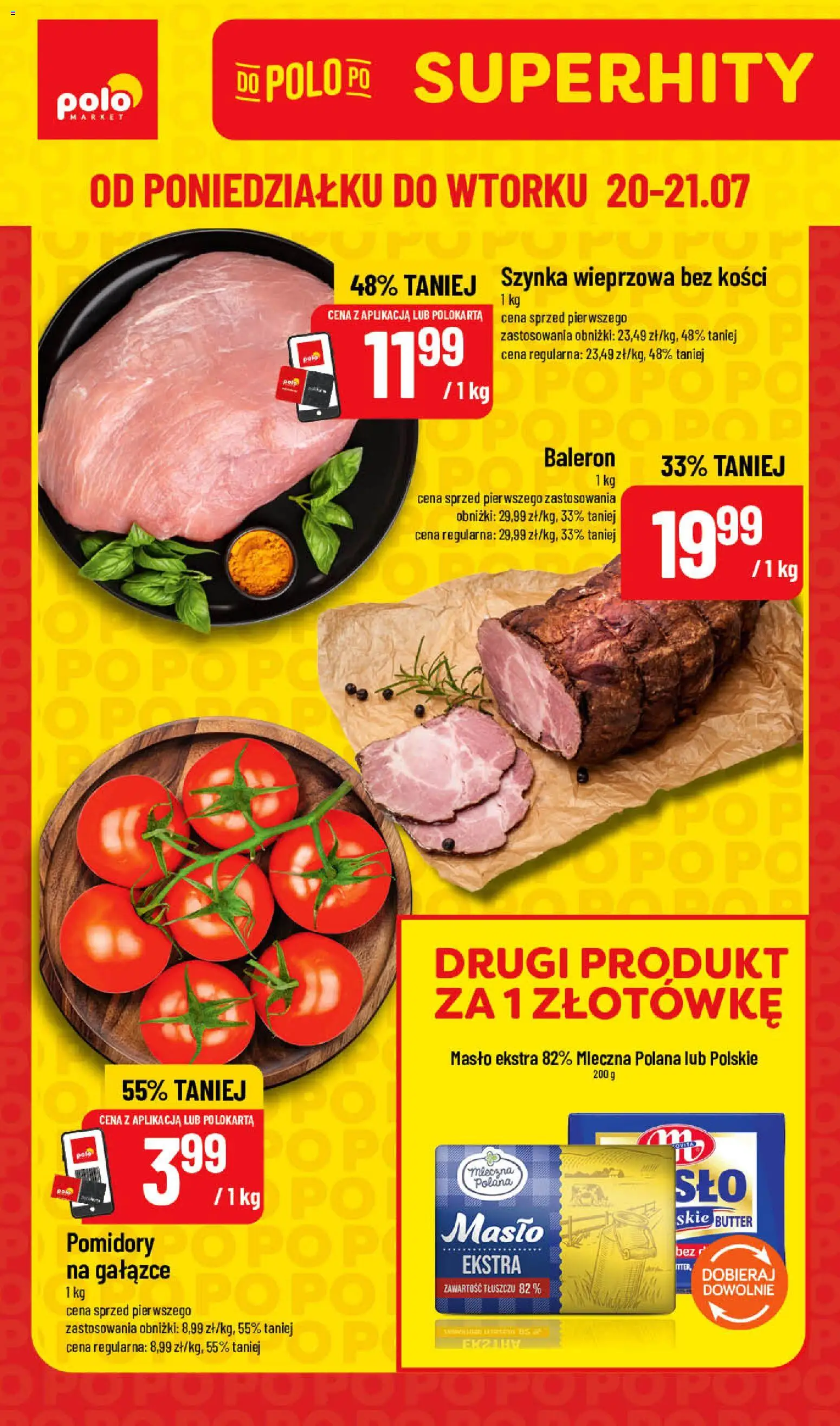 Pogląd gazetki "POLOmarket gazetka - Super Hity" ze sklepu POLOmarket ważnej od 20.07.2026