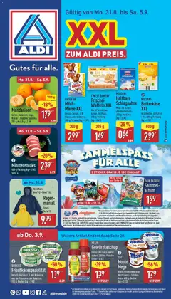 Vorschau von dem Prospekt des Geschäftes Aldi, gültig ab dem 31.08.2026