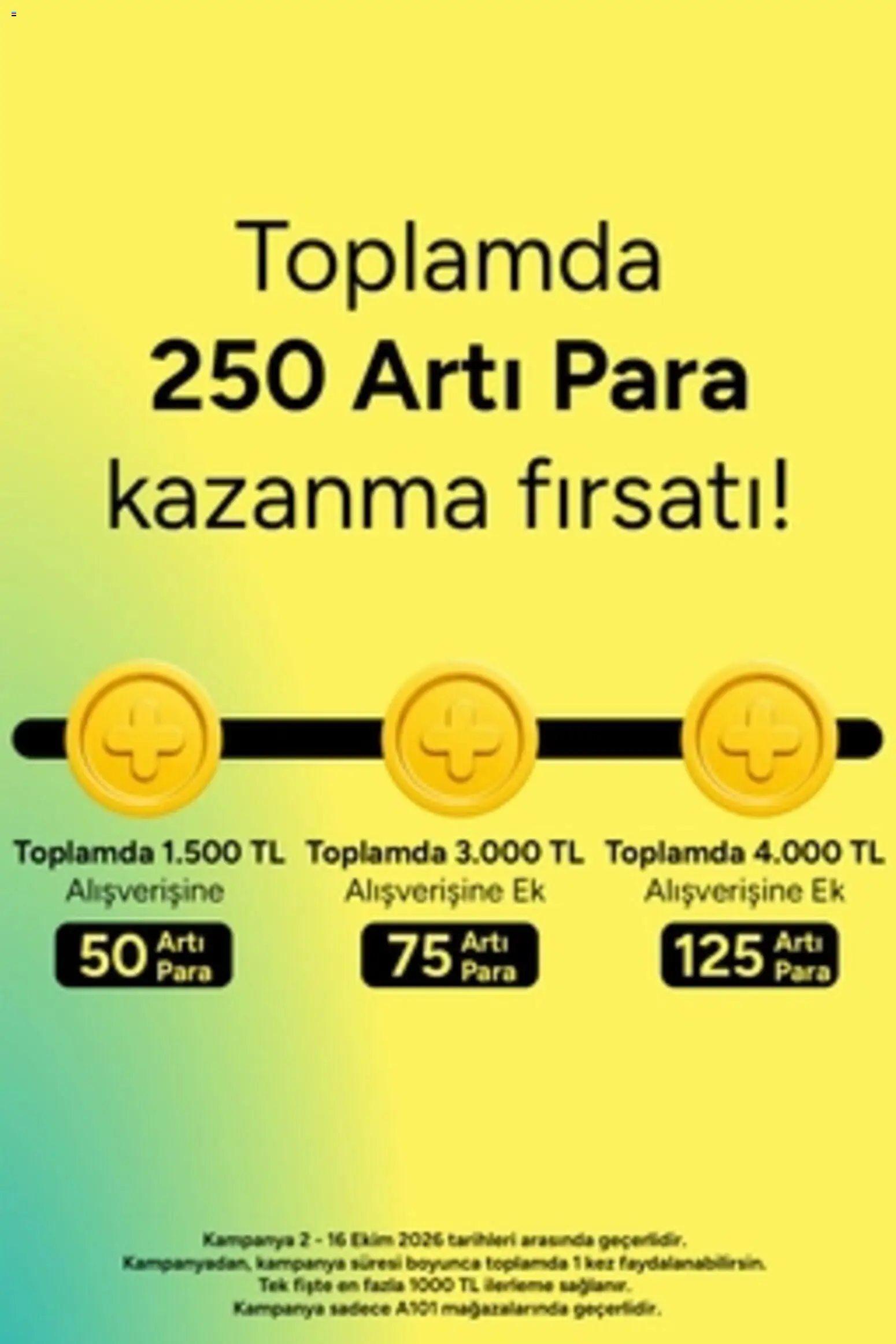 A101 A101 - Arti 02.10.2026 - Broşürünün önizlemesi