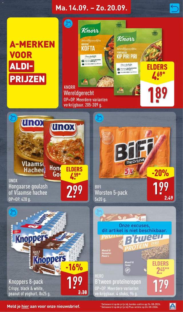 Nieuwe Aldi folder vanaf 14-09